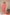 Hand Block Printed Fine Cotton V-Neck Dress in Orange – Bel