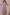 Light Lavender Block Printed Fine Cotton V-Neck Dress – Bel