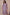 Light Lavender Block Printed Fine Cotton V-Neck Dress – Bel