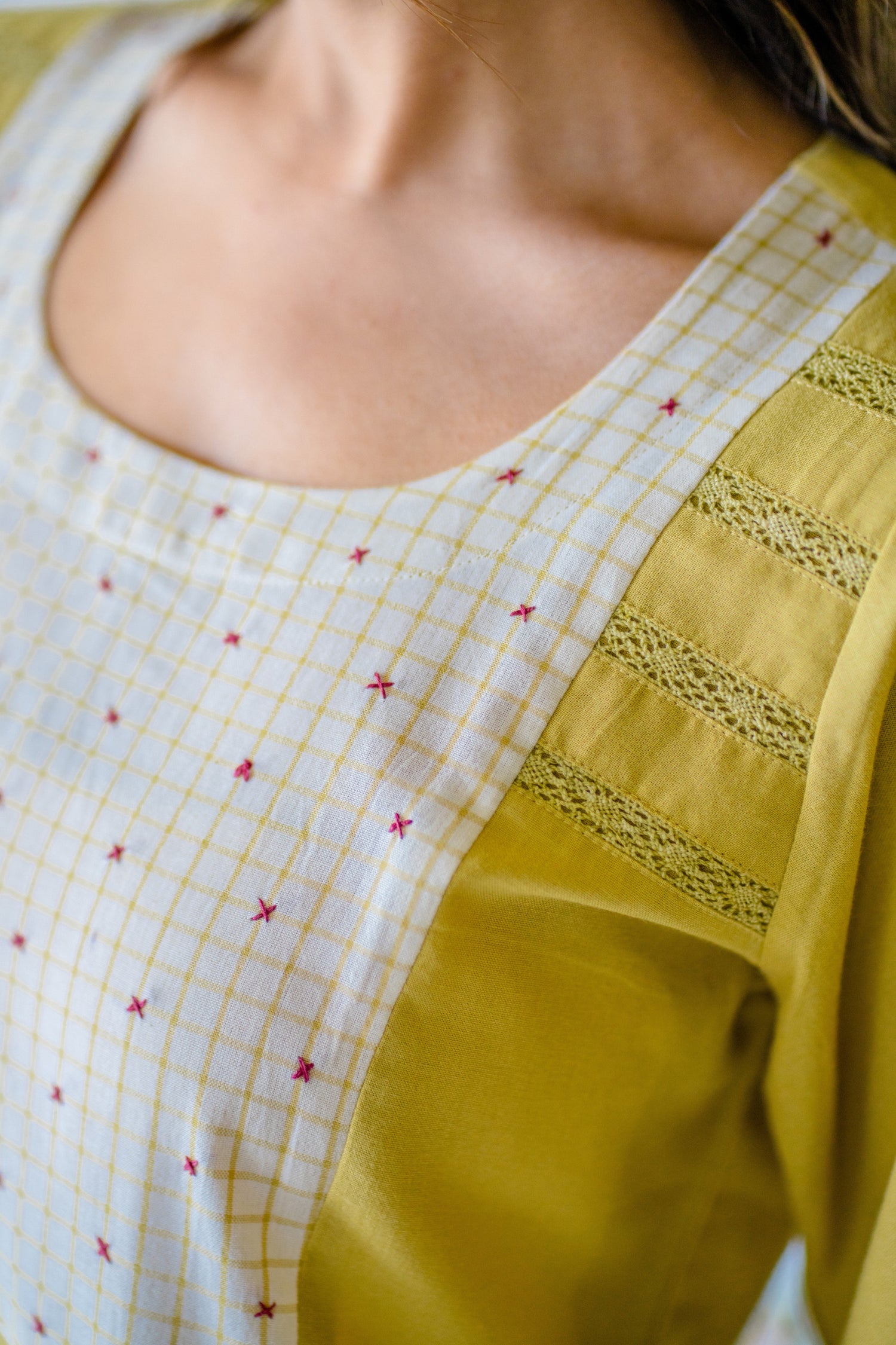 Indian Summer Yellow Handloom Set of 2 | Ray-ethnic