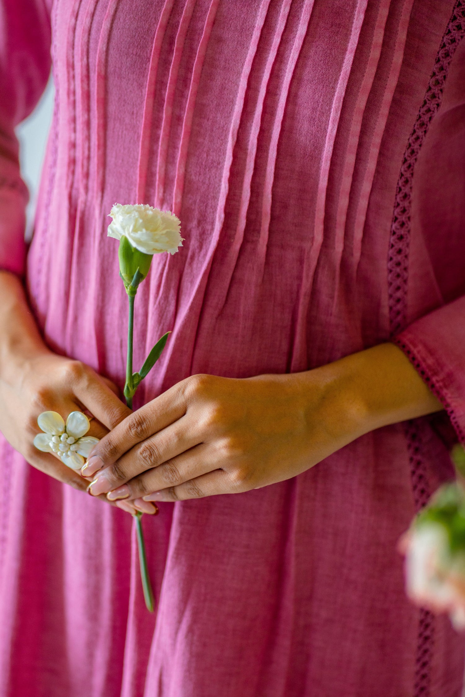 Indian Summer Pink Overdyed Cotton Kurta | Ray-ethnic