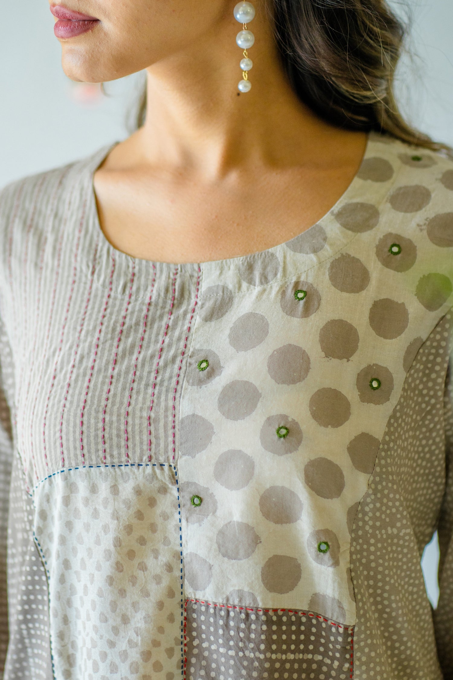 Indian Summer Grey Cotton Kurta | Ray-ethnic