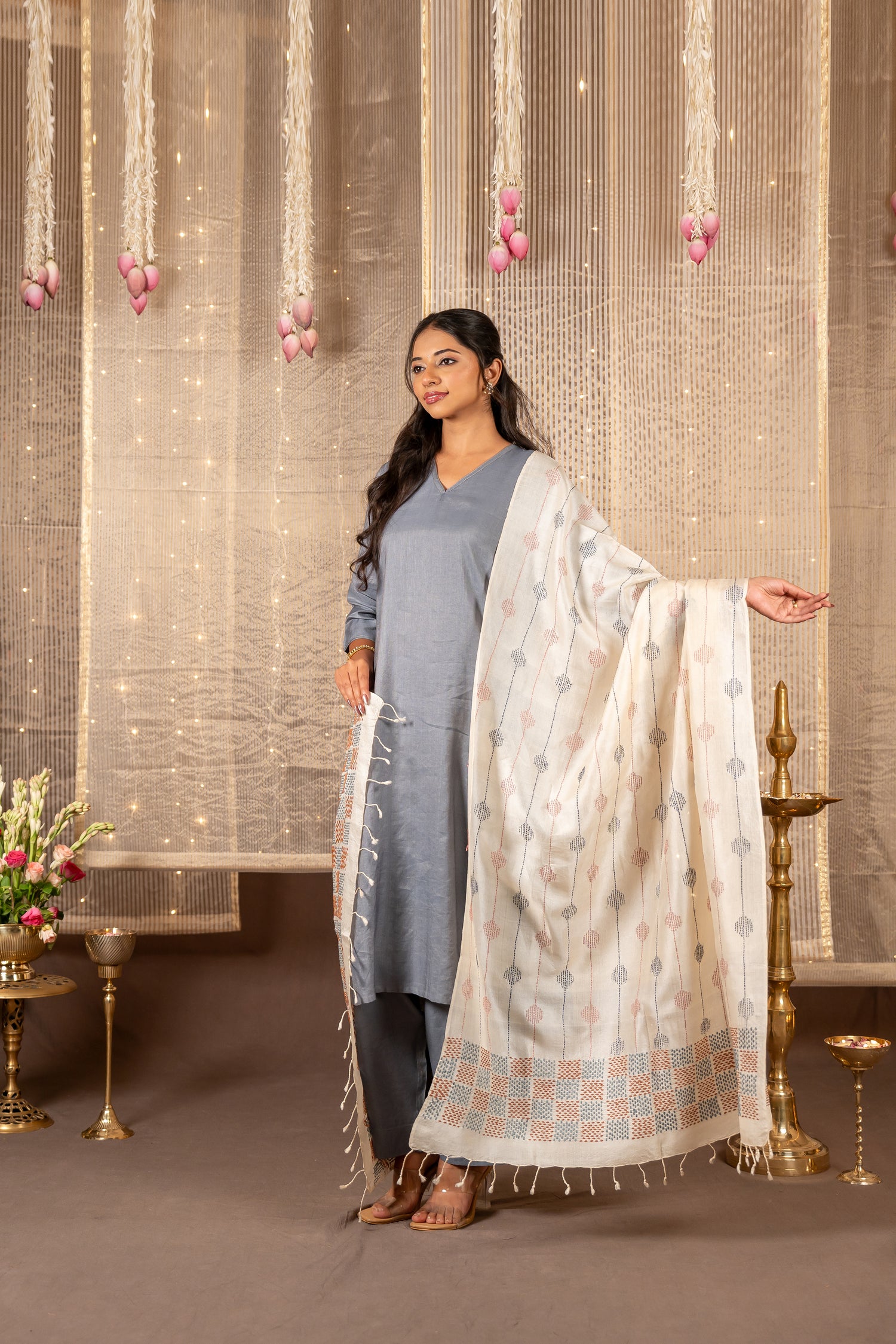 Silk Tissue Stripe Set of Two – The Ira Collection by Ray Ethnic