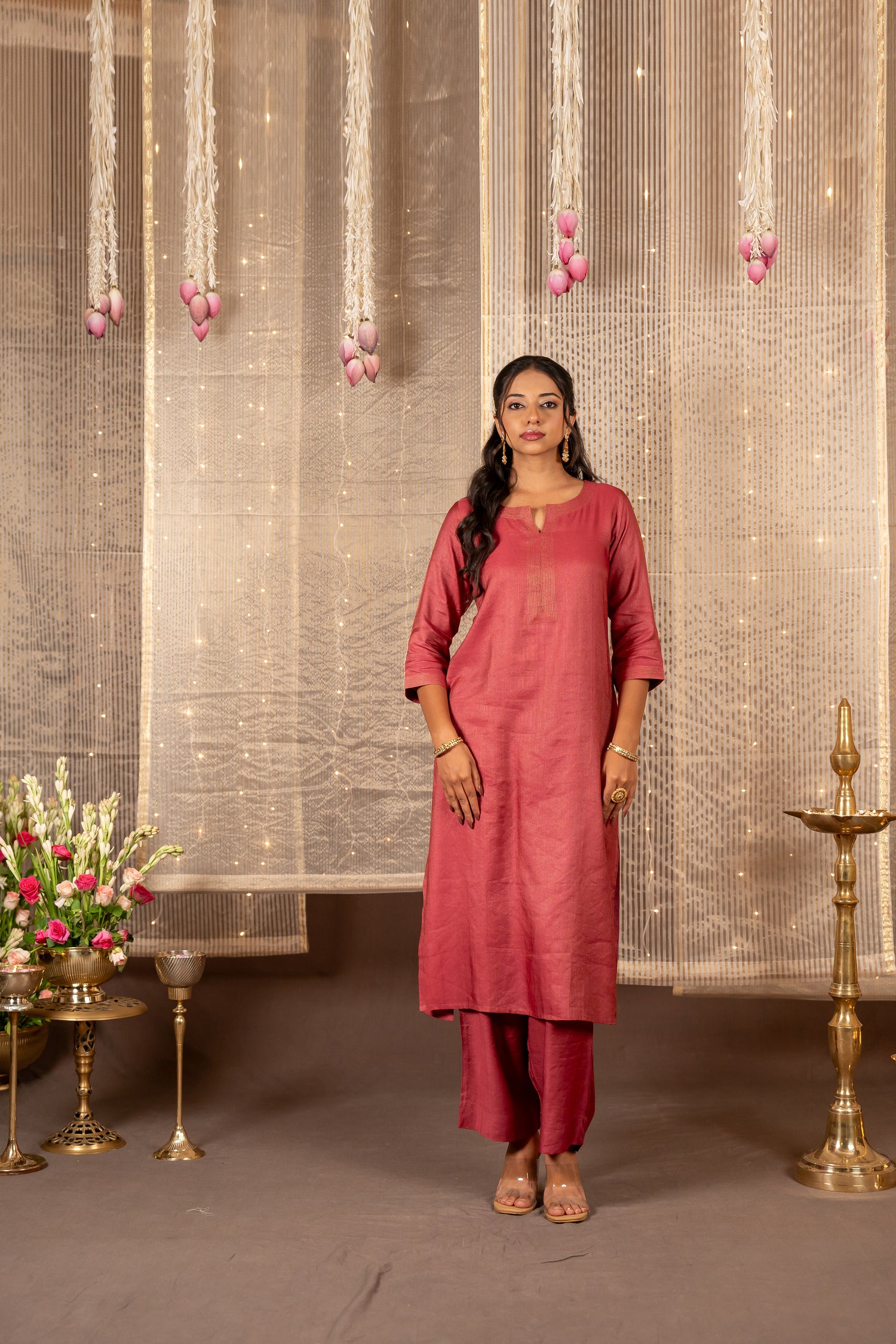 Chanderi Silk Blockprint Set of Two – Ira by Ray Ethnic