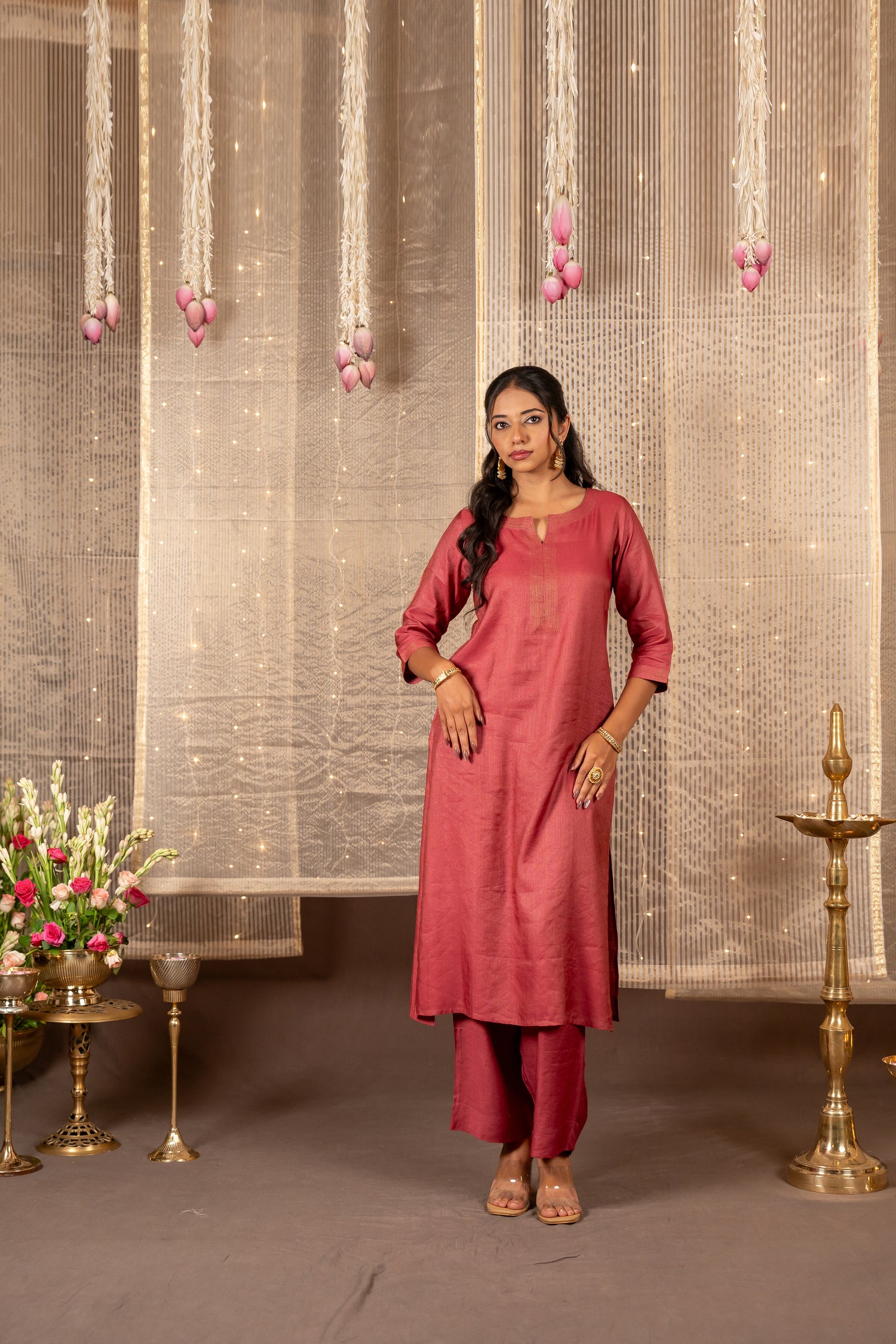 Chanderi Silk Blockprint Set of Two – Ira by Ray Ethnic
