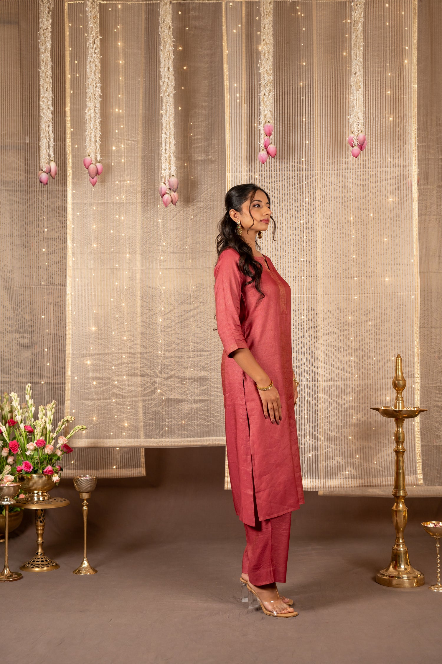 Chanderi Silk Blockprint Set of Two – Ira by Ray Ethnic