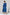 Dabu Cotton Flowy Dress in Blue with Pockets - Kai