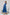 Dabu Cotton Flowy Dress in Blue with Pockets - Kai