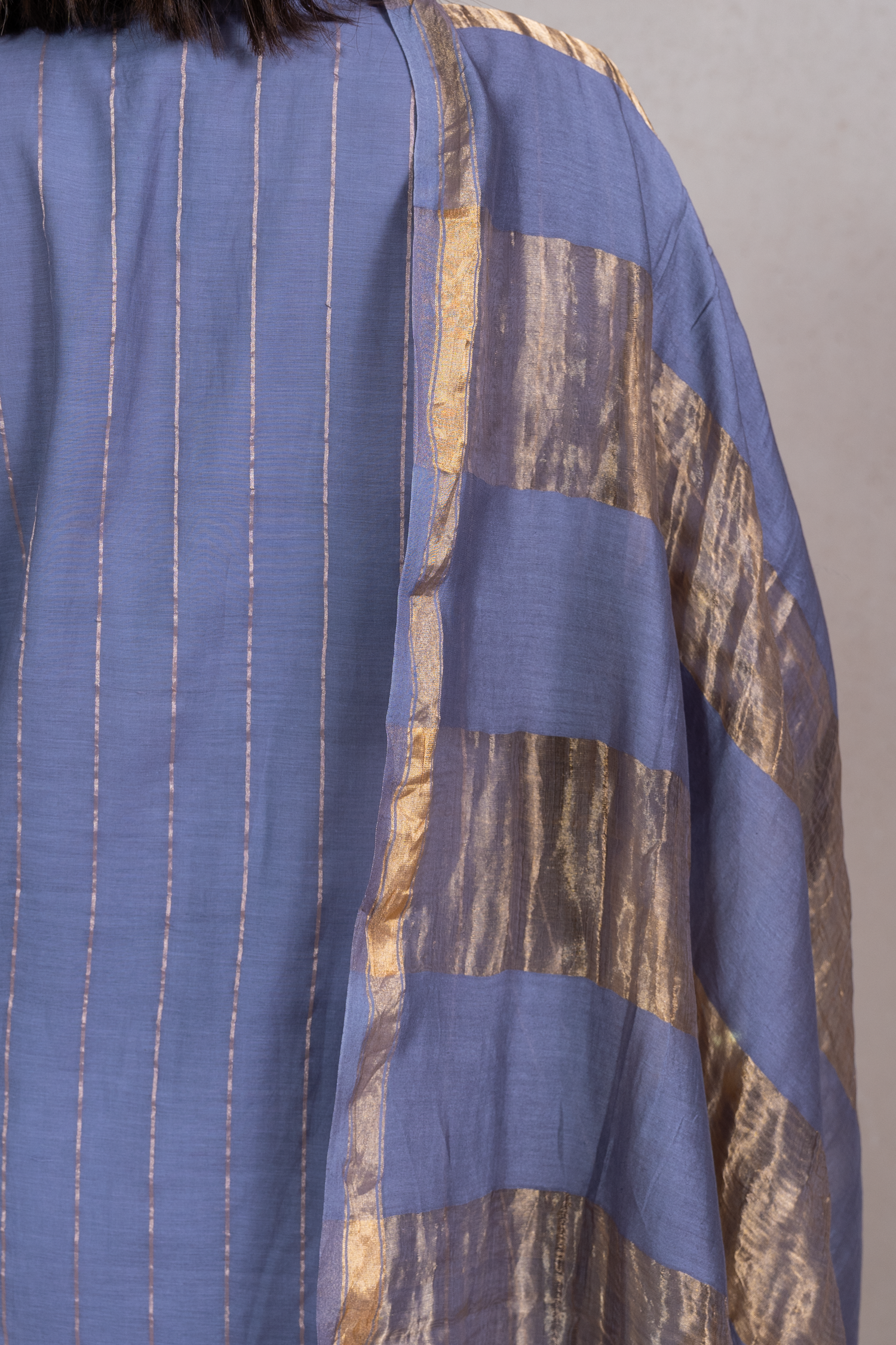 Raysham Lavender Banaras Chanderi Silk Set of 3 | Ray-ethnic