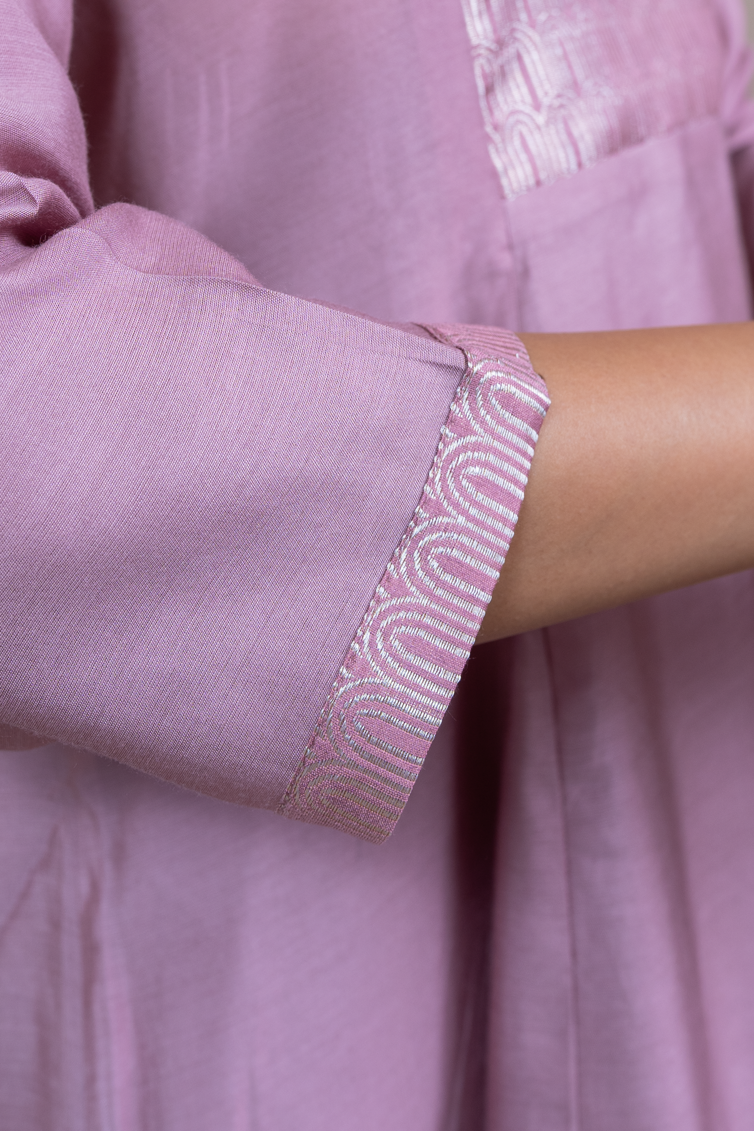 Raysham Light Pink Plain Cotton Silk Set of 3 | Ray-ethnic