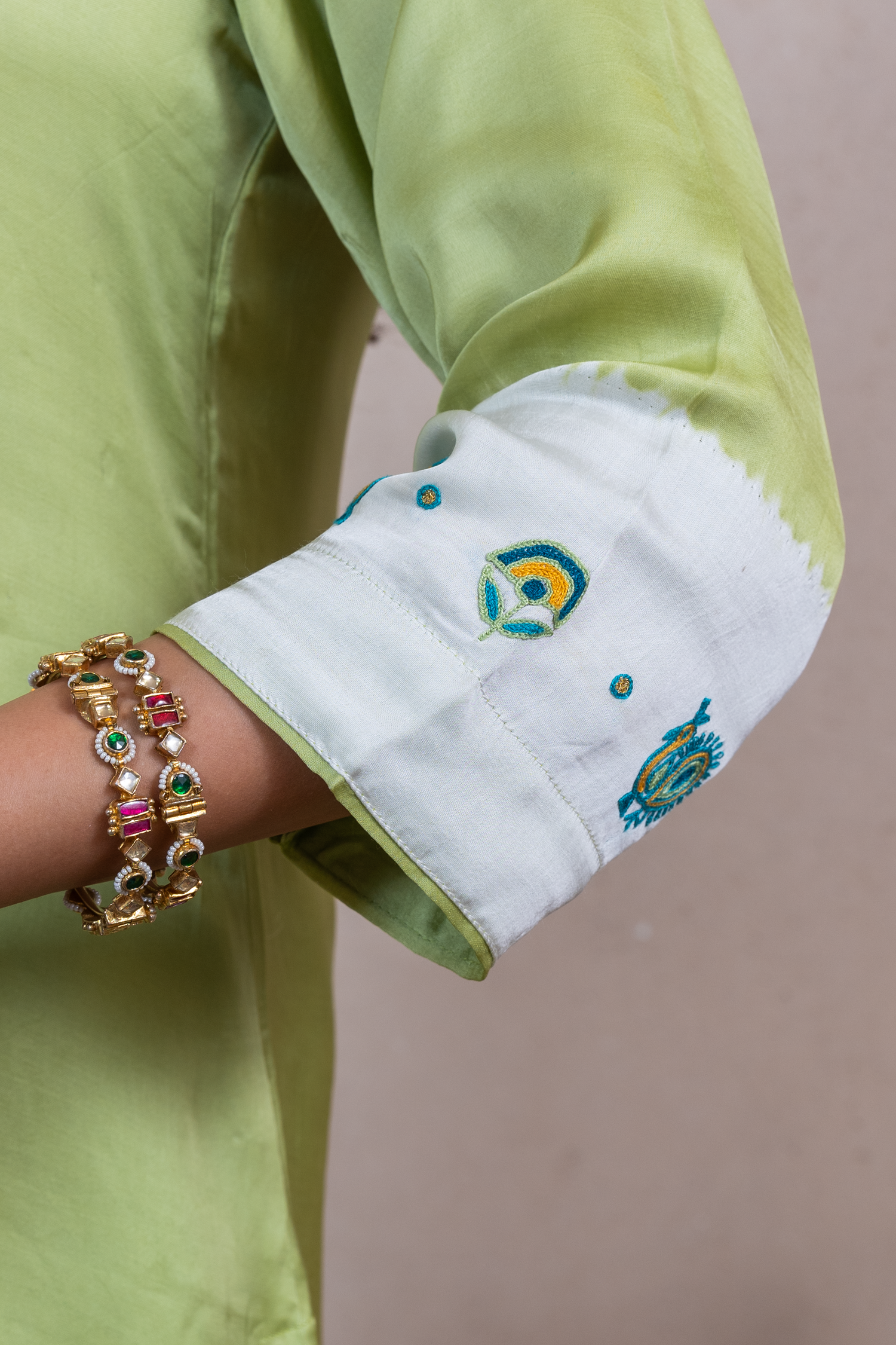 Raysham Green Bandhani Modal Set of 3 | Ray-ethnic