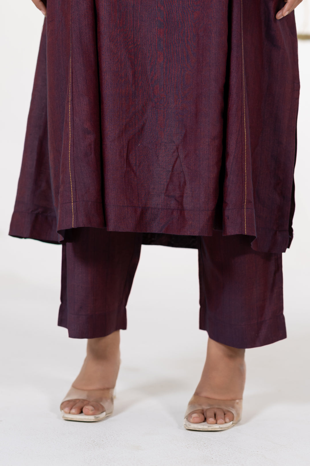 Phalsa Cotton Silk Kurta Set of 2 - Dhaaga