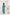 Deep Sea Kurta Set of 3 in Cotton Silk with Khat Work - Dhaaga