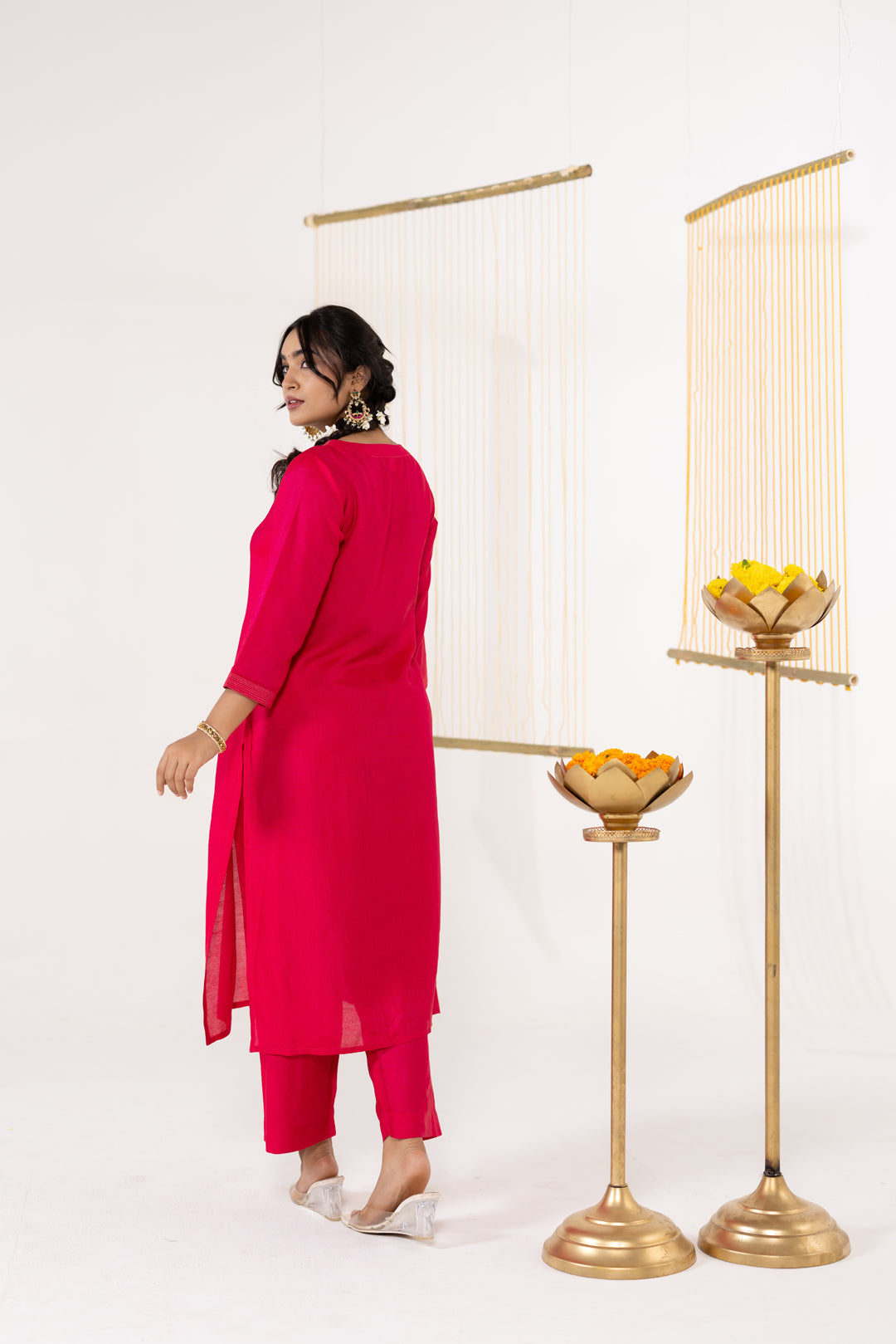 Rani Cotton Silk Kurta Set of 2 - Dhaaga