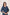 Ajrakh Blue Kurta Set of 3 in Cotton Silk with Khat Work - Dhaaga