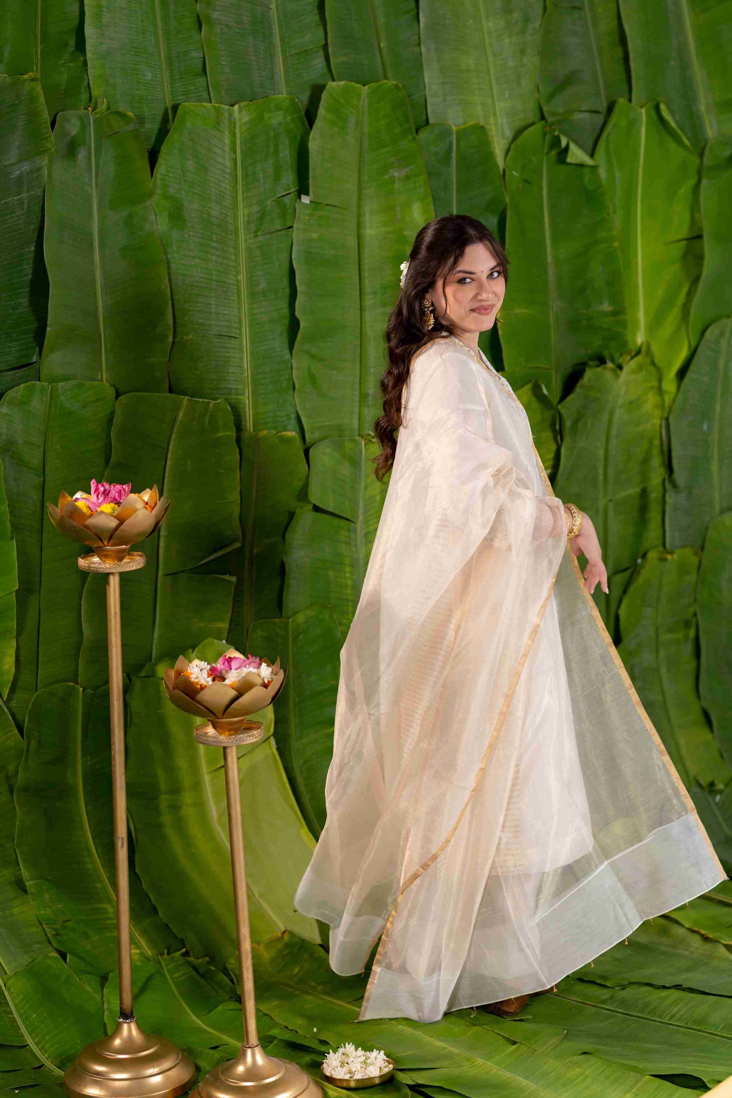 Mul Chanderi Kurta Set with Dupatta