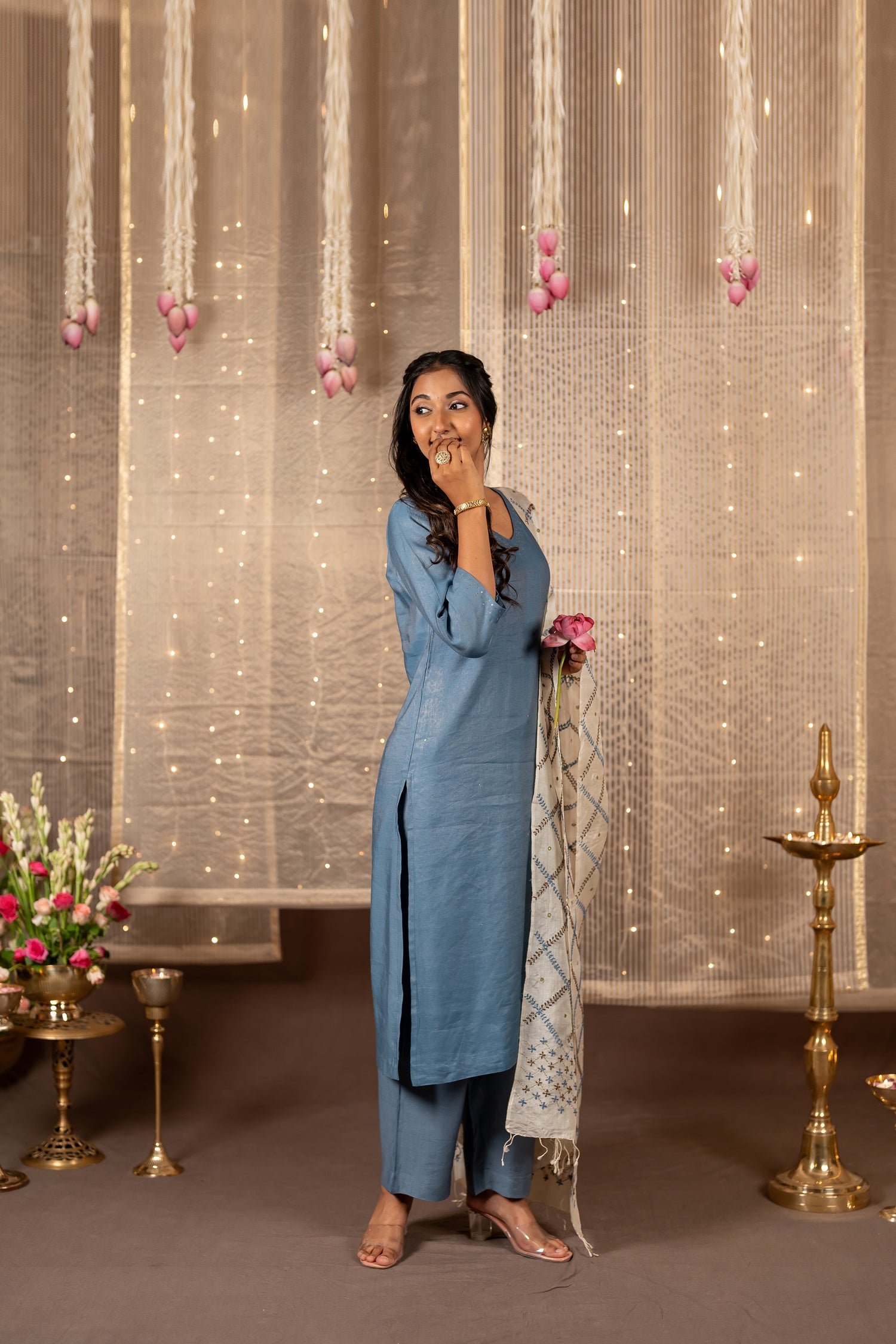 Silk Tissue Co-ord Set – The Ira Collection by Ray Ethnic