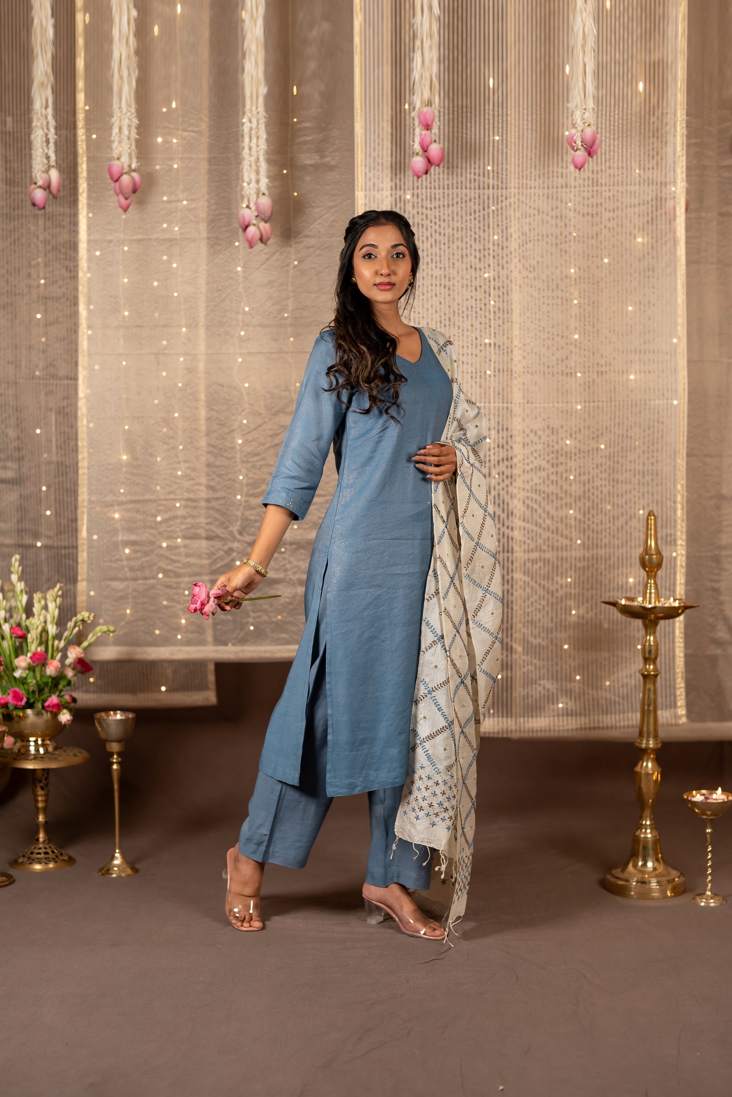 Silk Tissue Dupatta – The Ira Collection by Ray Ethnic