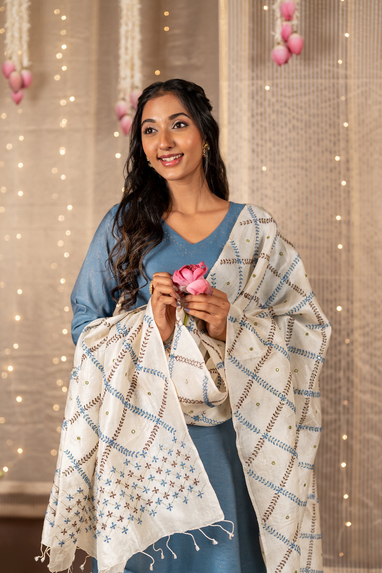 Silk Tissue Dupatta – The Ira Collection by Ray Ethnic
