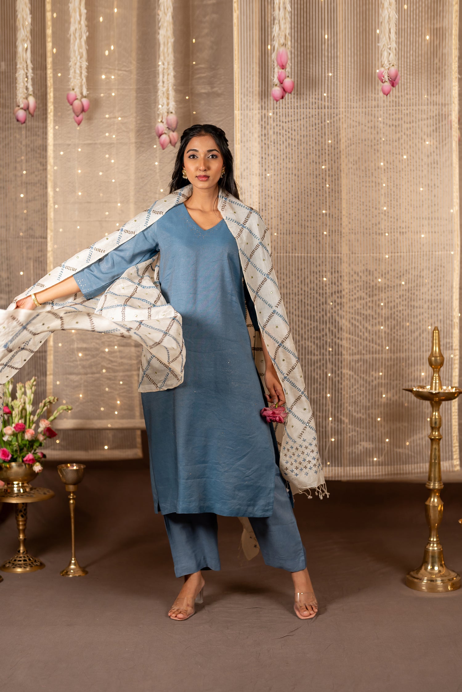 Silk Tissue Dupatta – The Ira Collection by Ray Ethnic
