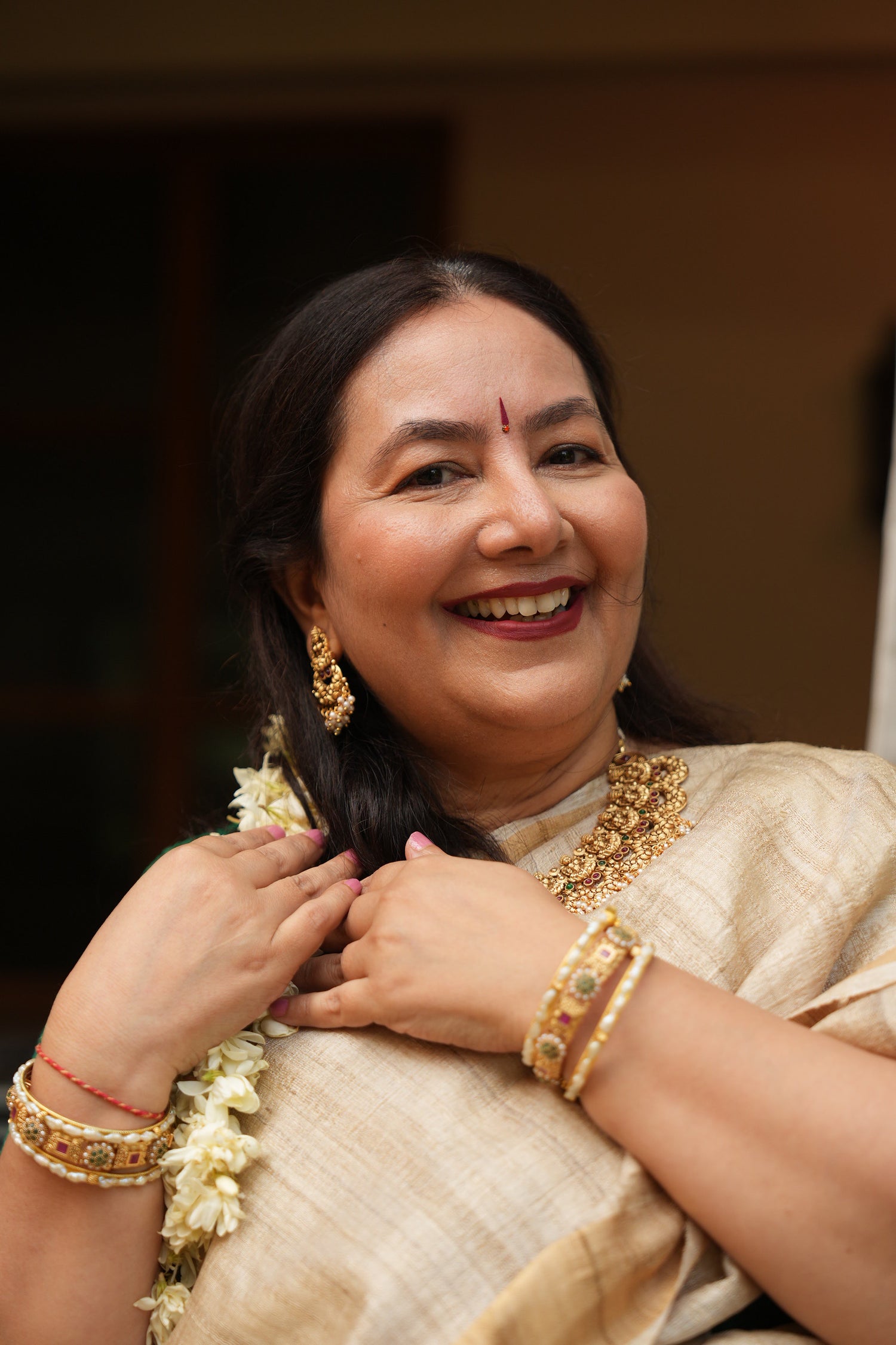 Ek Dor Tassar Gicha Silk Saree – Graceful Handwoven Elegance