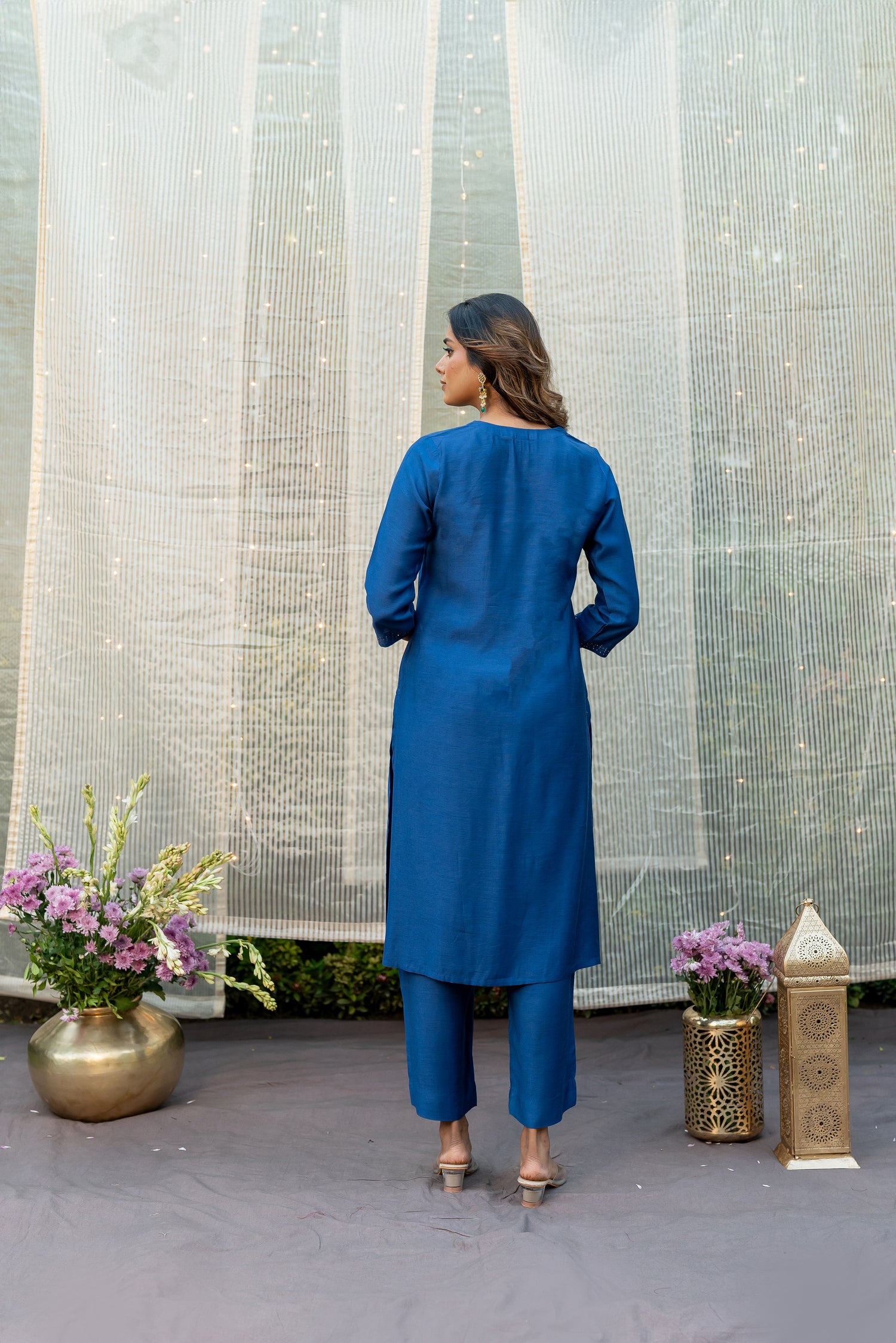Cotton Silk Slub Badla Set of Two – The Ira by Ray Ethnic