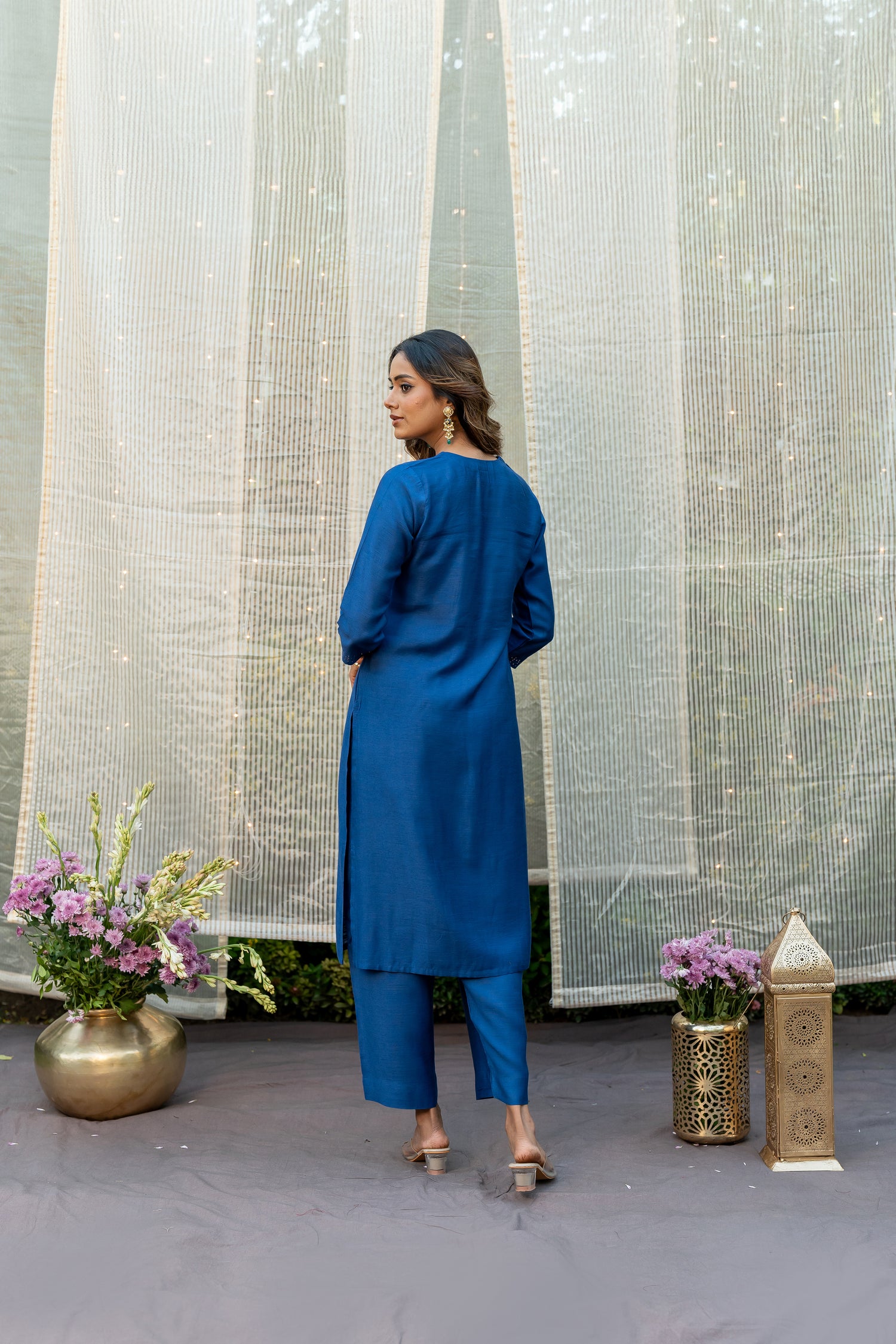 Cotton Silk Slub Badla Set of Two – The Ira by Ray Ethnic