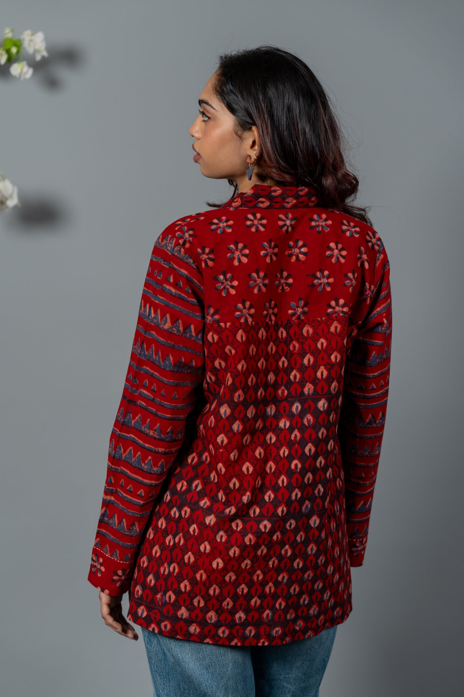 Parat Block Print Mul Cotton Top