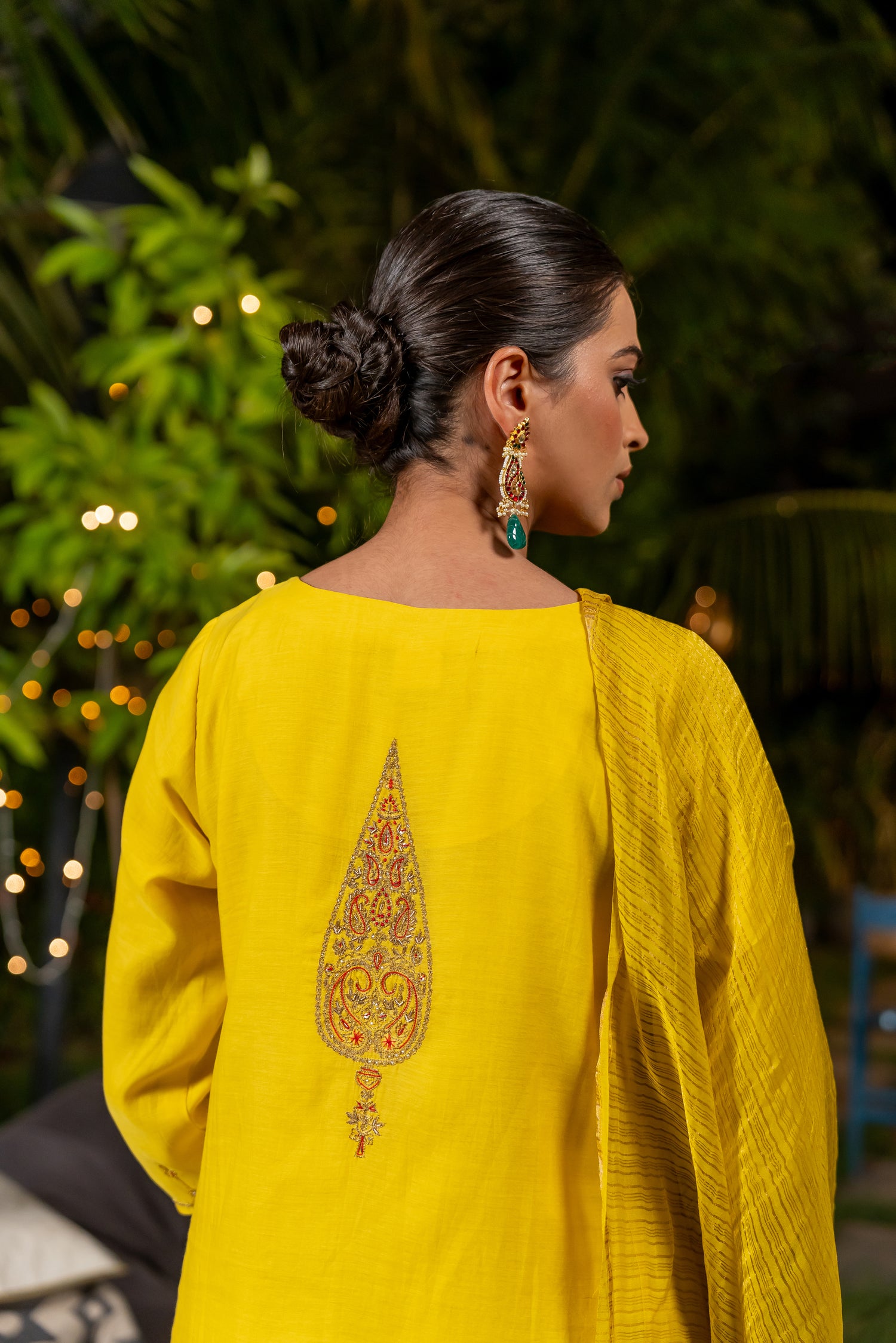Ray Ethnic Ira – Handcrafted Light Chanderi Silk Kurta Set of 3