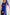 Mashroo Striped & Plain Blouse in Indigo Blue with Hand Embroidery – NavRas