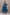 Indigo Dabu Printed V-Neck Long Dress – Sutra