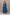 Indigo Dabu Printed V-Neck Long Dress – Sutra