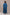 Indigo Dabu Printed V-Neck Long Dress – Sutra