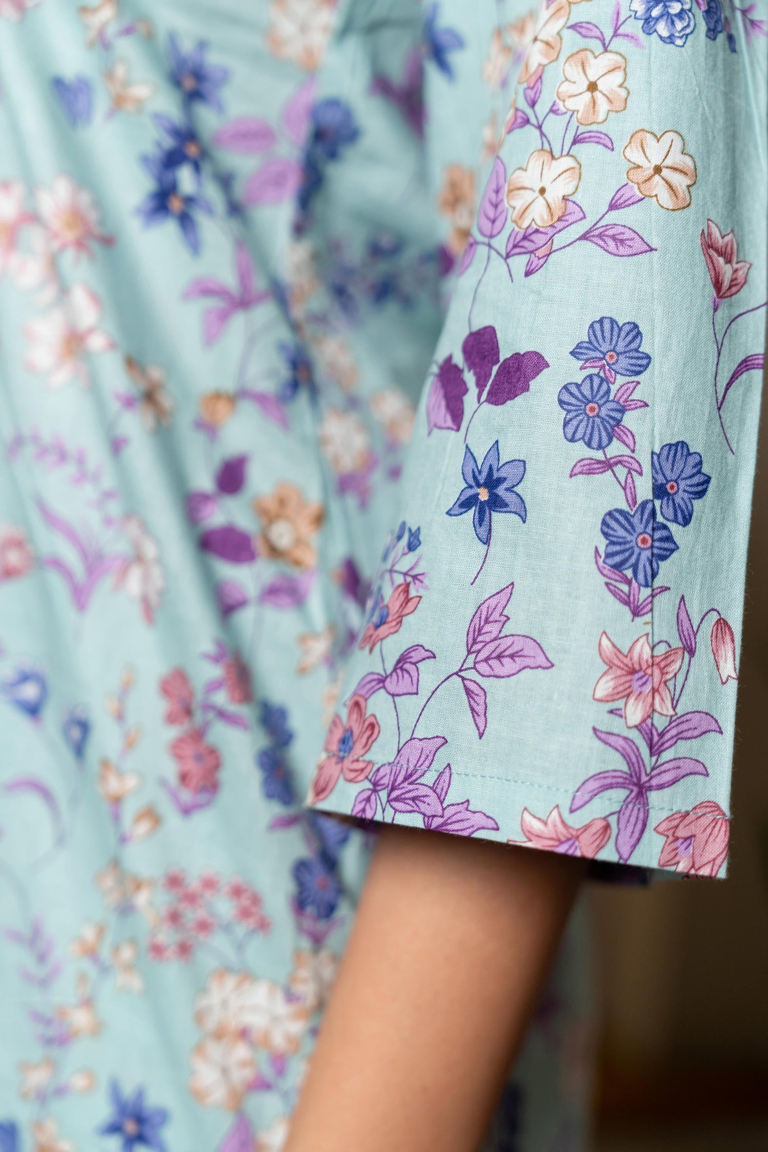 Aabha Aqua Printed Cotton Set of Two | Ray-ethnic