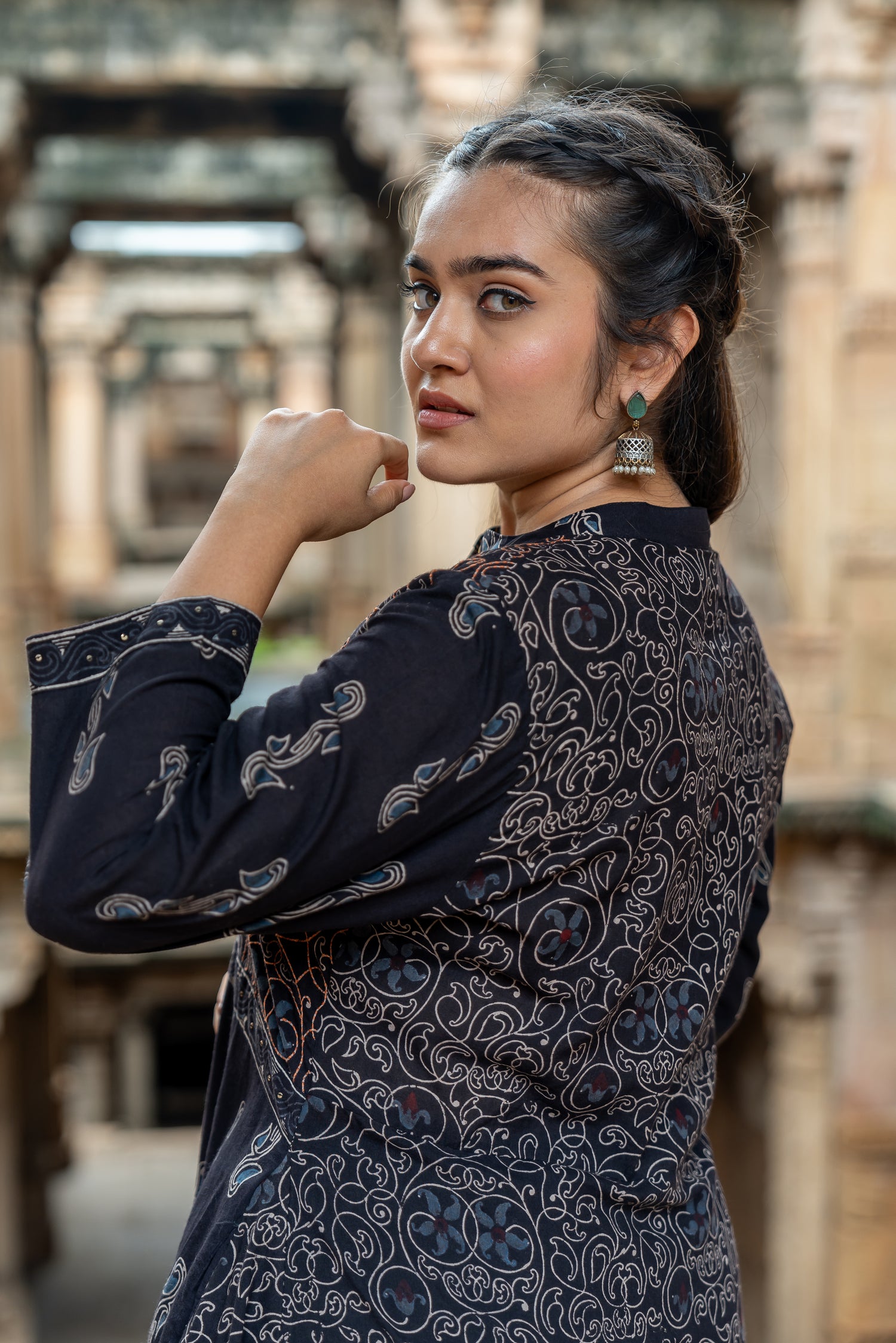Ray Ethnic Mull Cotton Block Print Kurta – The Ekatra Collection Button-Down Style