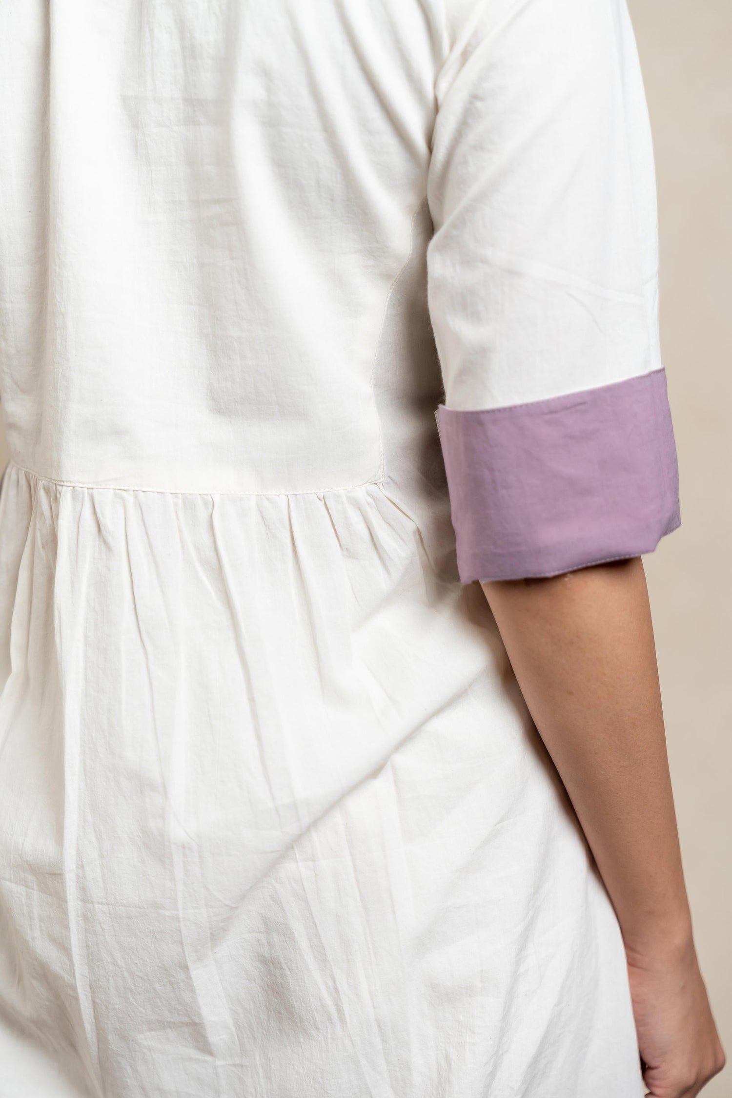 Aabha Mauve Tie-Dye Cotton Kurta | Ray-ethnic