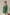 Hand Embroidered Cotton Tunic with Off-Center V-Neck in Green – Suchi