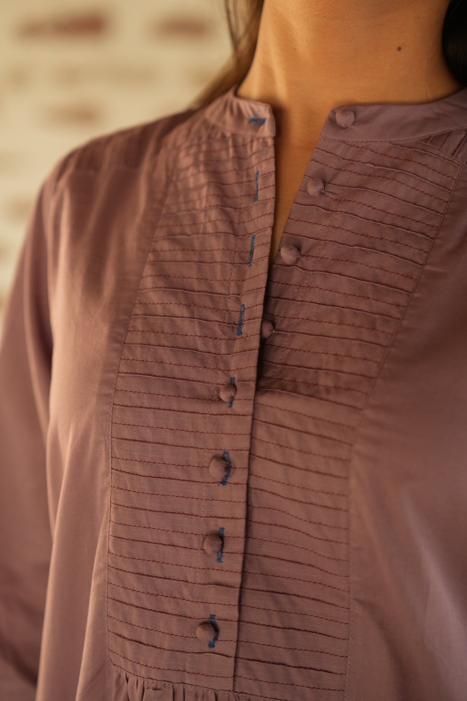 Elegant Pink Cotton Kurta | Saral by Ray-ethnic
