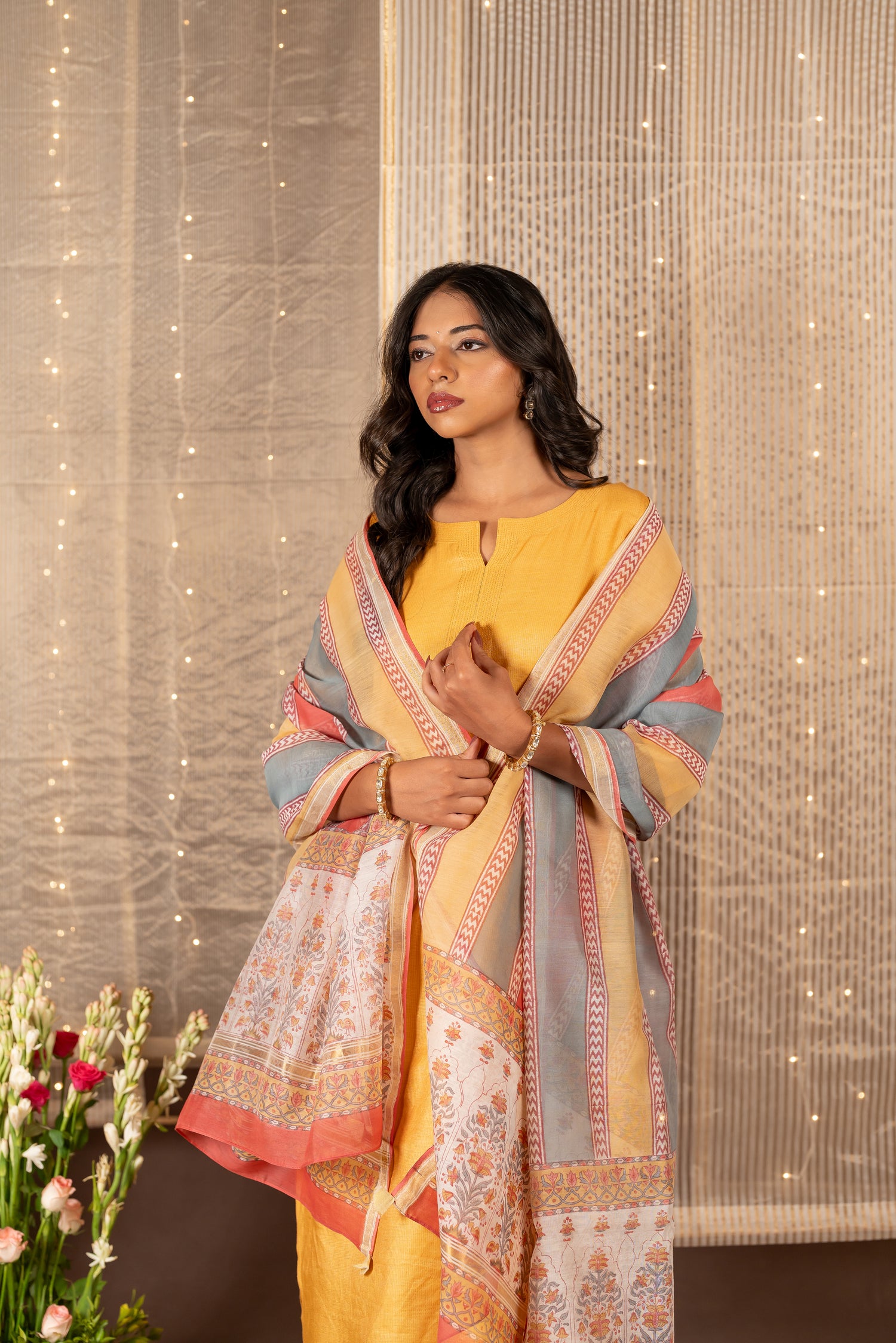 Chanderi Silk Dupatta – The Ira Collection by Ray Ethnic