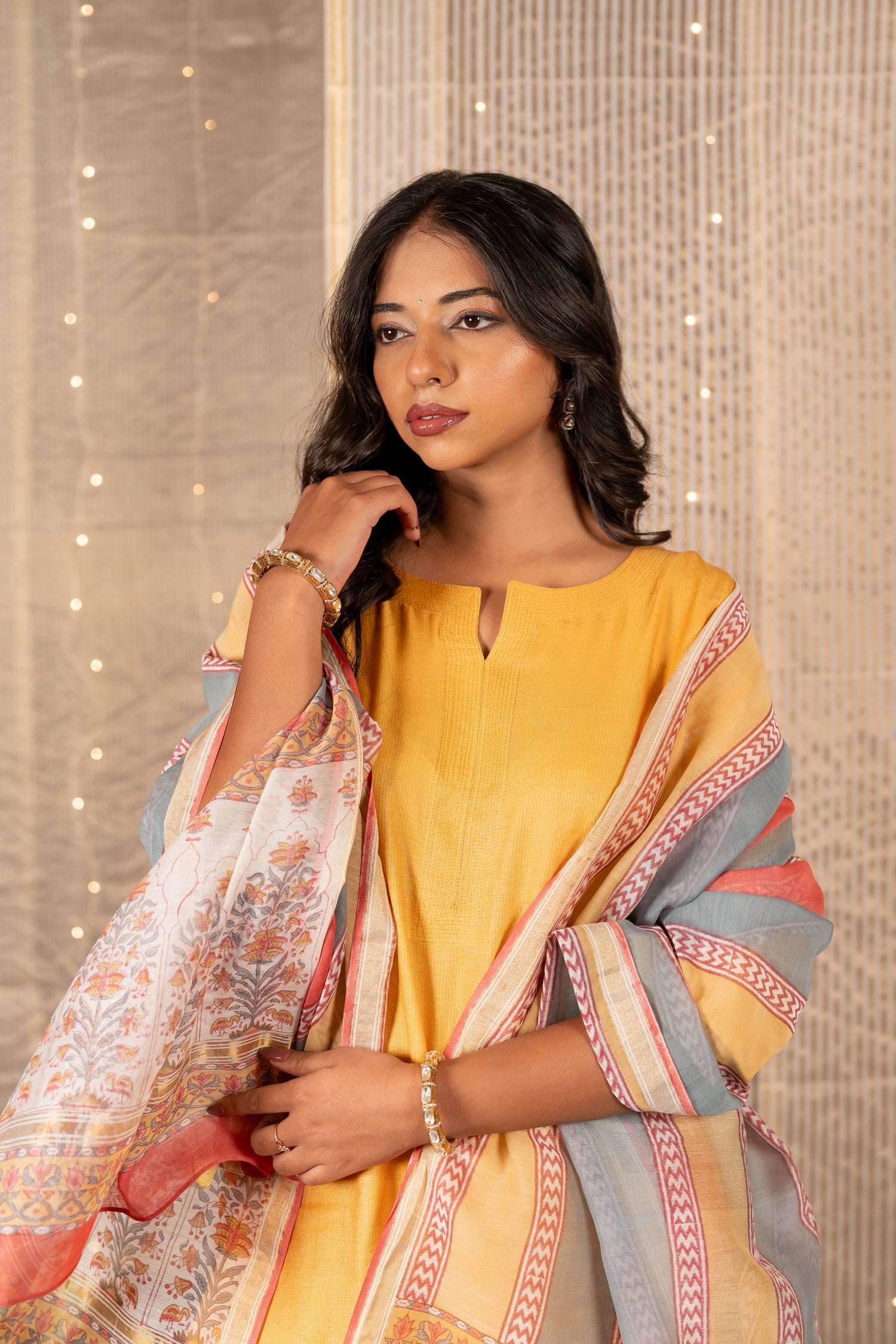 Chanderi Silk Dupatta – The Ira Collection by Ray Ethnic
