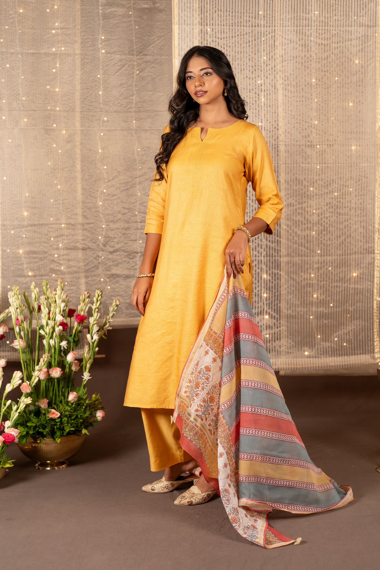 Chanderi Silk Dupatta – The Ira Collection by Ray Ethnic