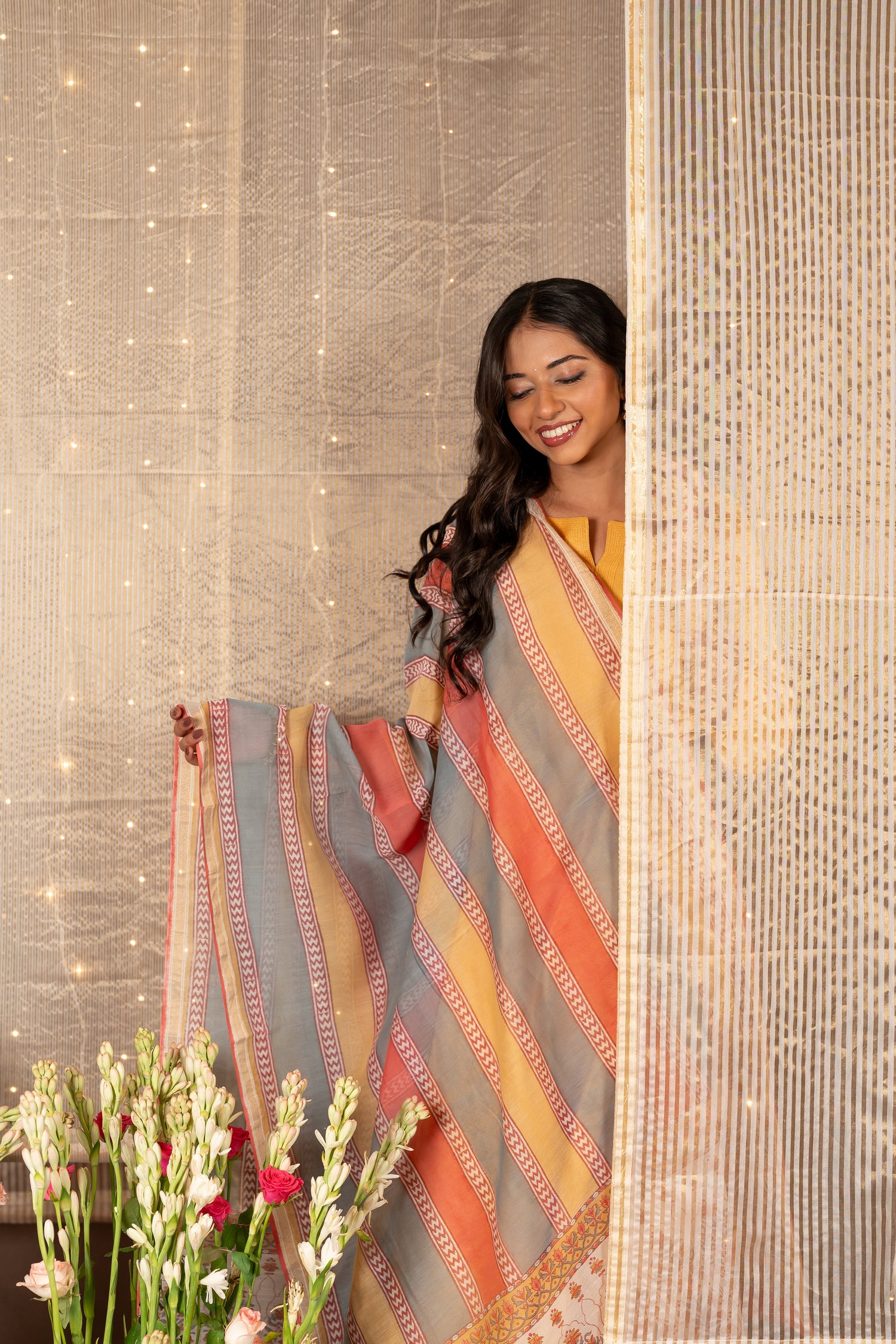 Chanderi Silk Dupatta – The Ira Collection by Ray Ethnic