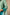 Ira Sea Green & Teal Blue Hand Embroidered Tasar Kurta Set of 3 with Zari | Ray Ethnic
