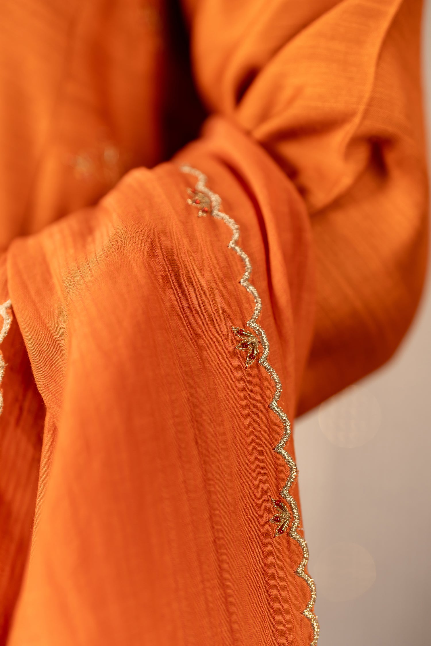 Ray Ethnic The Ira Rust Orange Set of Three with Khat Work