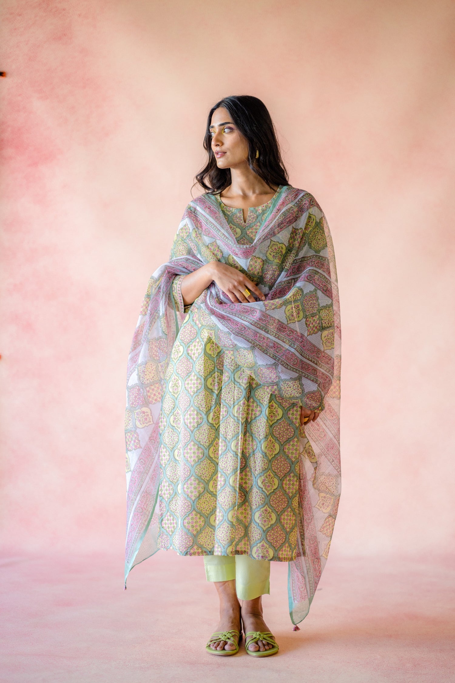 Indian Summer Yellow Cotton Kurta | Ray-ethnic