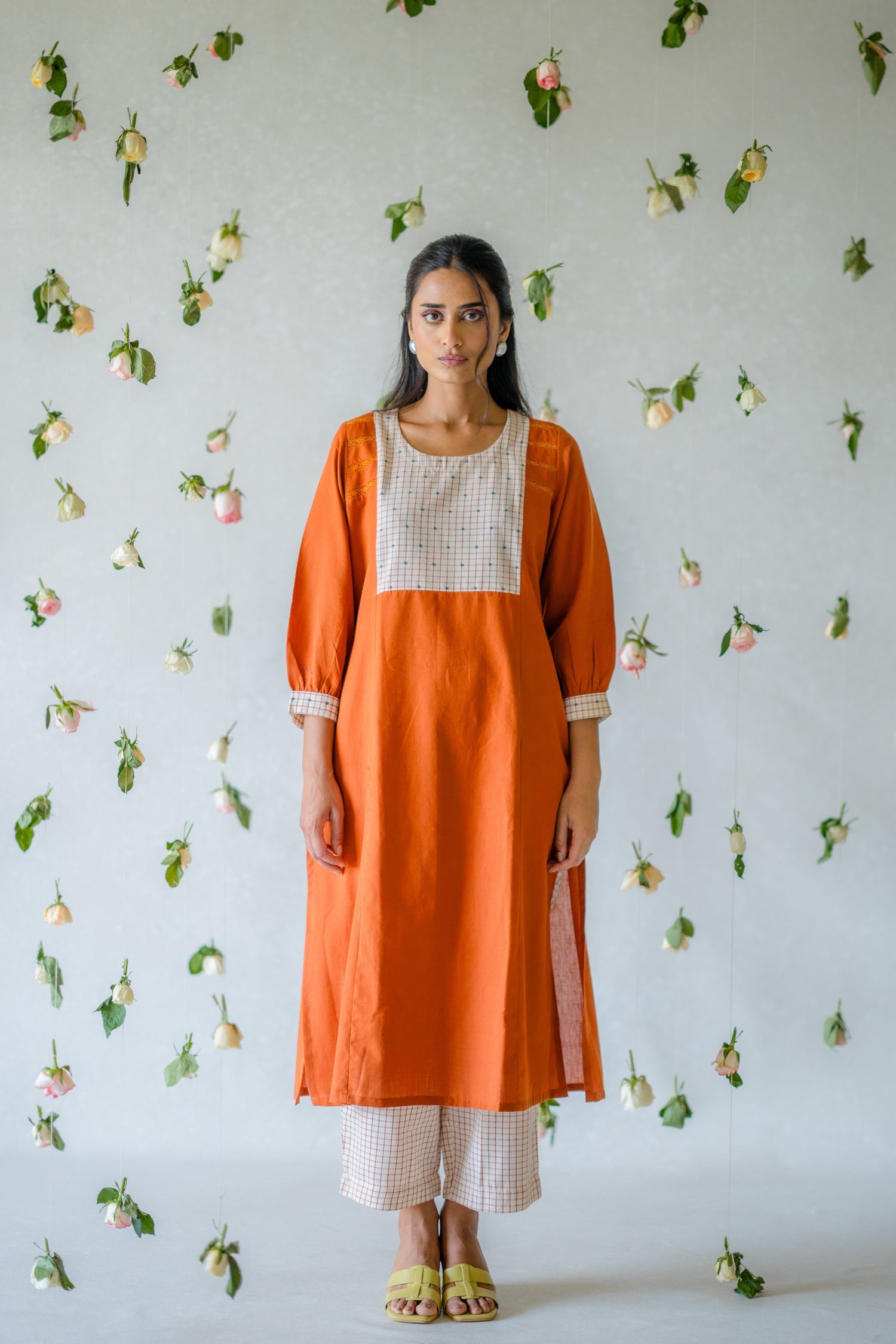 Indian Summer Rust Handloom Set of 2 | Ray-ethnic