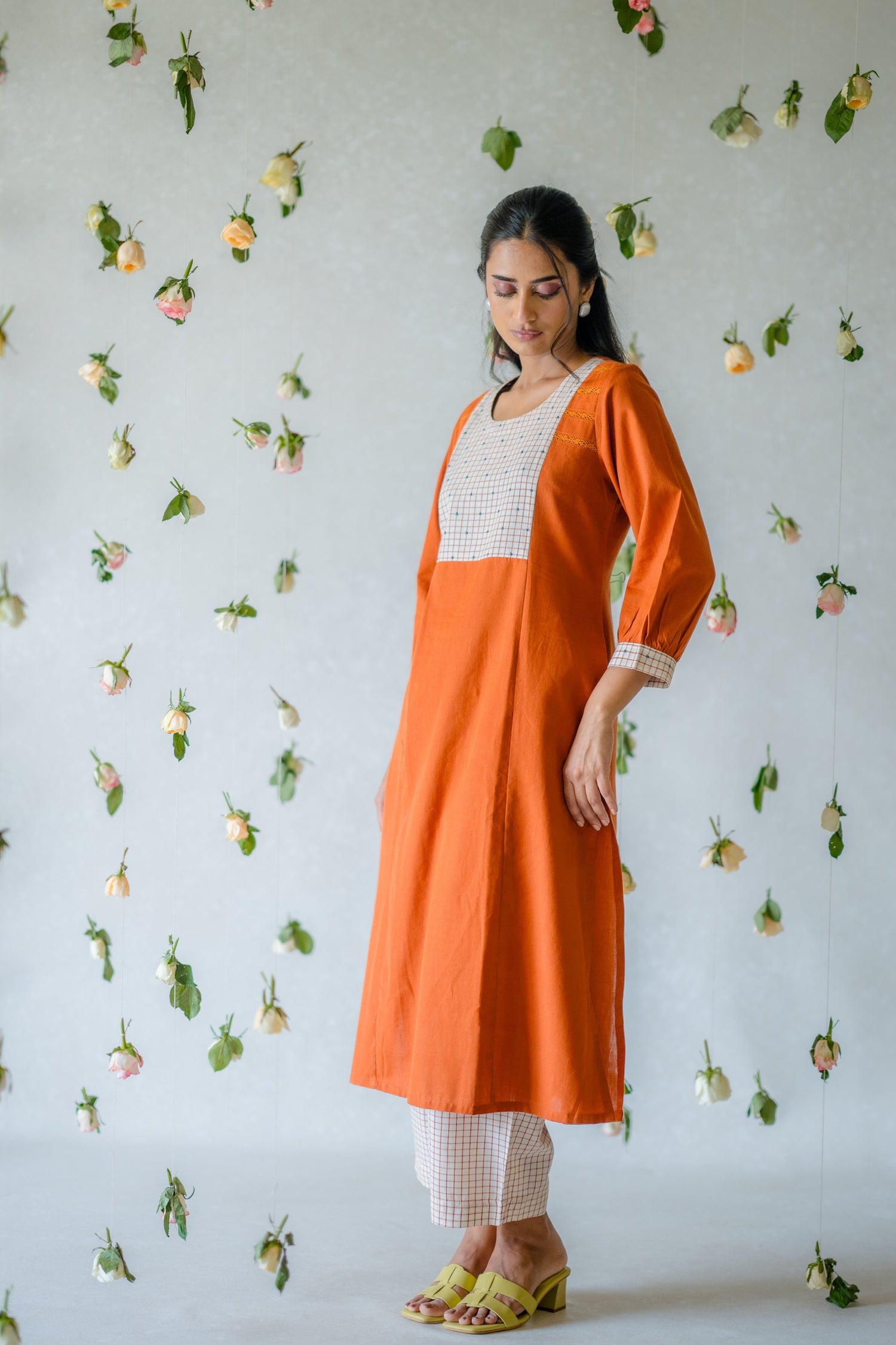Indian Summer Rust Handloom Set of 2 | Ray-ethnic