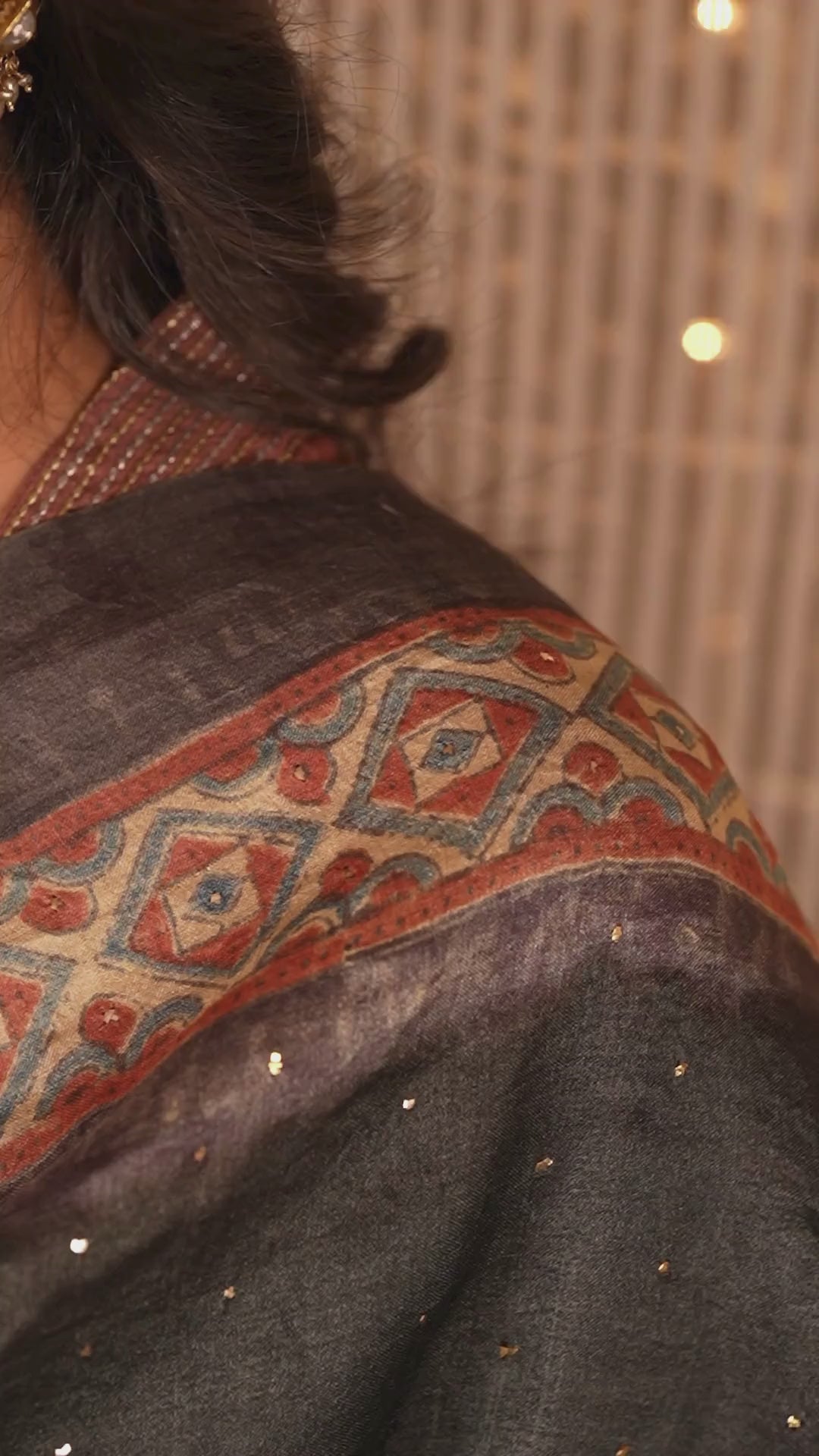 Ray Ethnic Ira - Tasar Dupatta Crafted with Hand Embroidery
