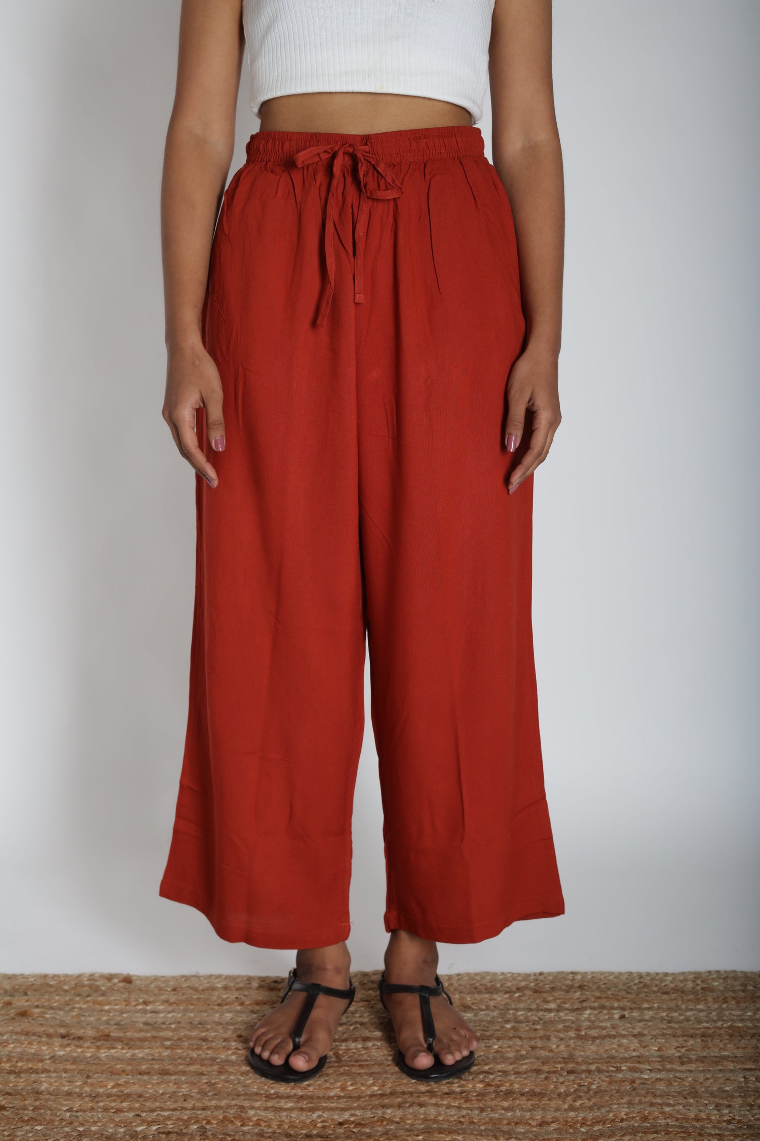 Loose Viscose Pants | Ray-Ethnic