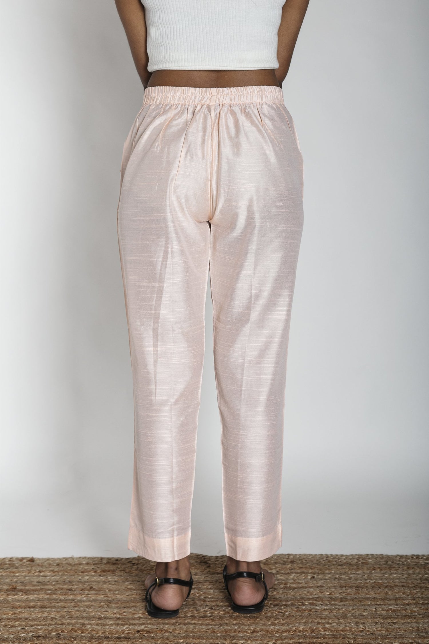 Slub Silk Pants | Ray-Ethnic
